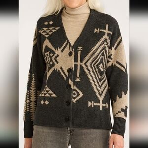 Pendleton Lambswool Graphic Cardigan